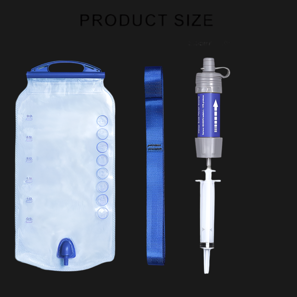 Outdoor Purification Water Filter Straw Water Purifier Camping Equipment Water Filtration System for Survival Emergency Supplies